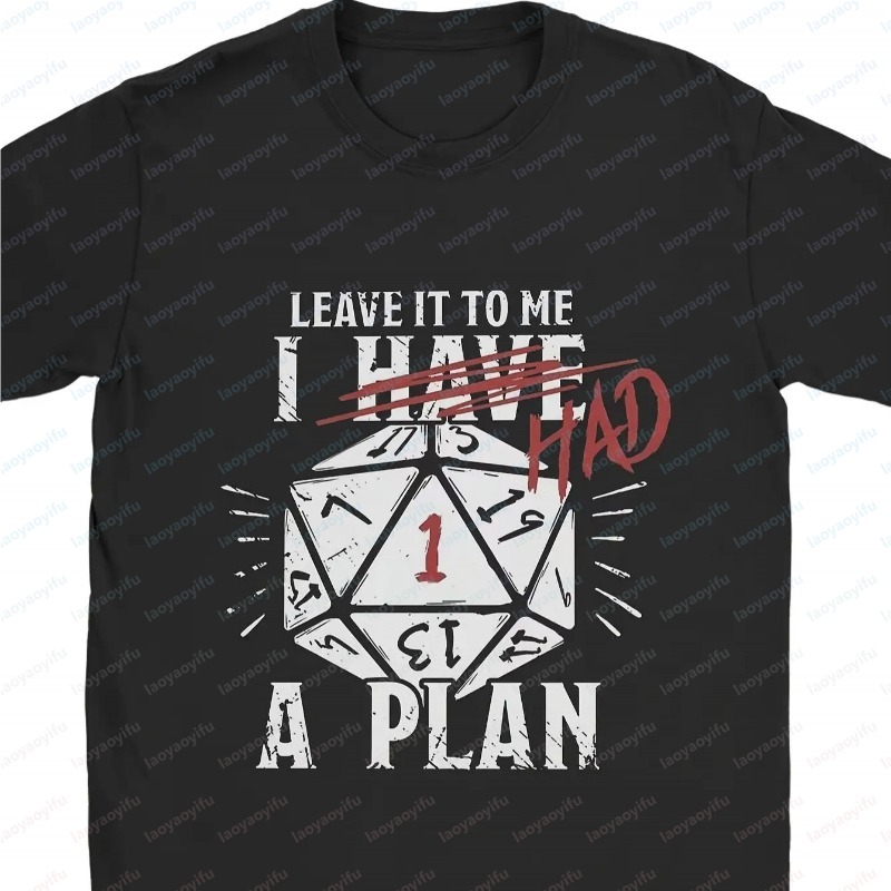 Esports Gaming Shirts - Herren D20 Würfel Tabletop-RPG T-Shirt „Lass